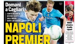 Prime pagine giornali sportivi oggi: il Napoli sui media