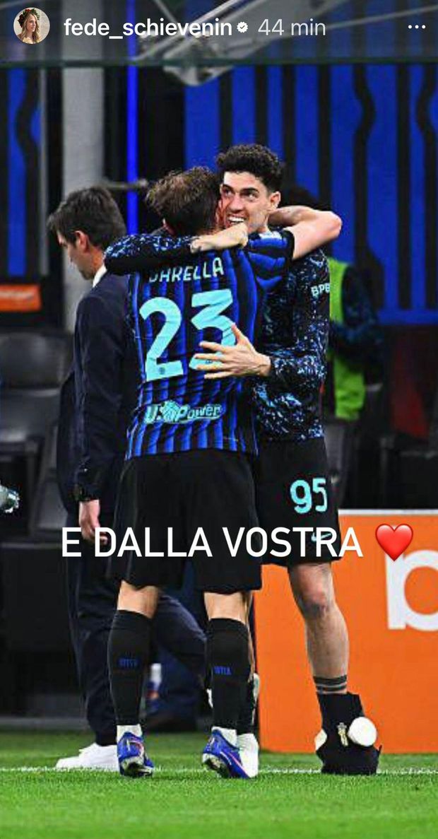 L’Inter spazza via la Roma, il messaggio della moglie di Barella emoziona anche lady Bastoni- immagine 2