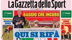 PRIMA PAGINA GAZZETTA DELLO SPORT OGGI: “Qui si rifà l’Italia”