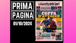 Prima pagina Gazzetta dello Sport: Inter e Milan a caccia di Eurogol