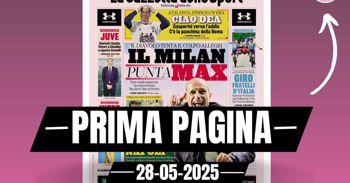 prima pagina gazzetta dello sport il milan punta allegri da Pianetamilan.it prima pagina gazzetta dello sport il milan punta allegri