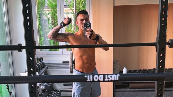 Lautaro, il recupero procede: le immagini dell’allenamento in palestra. E c’è anche Agustina - immagine 1