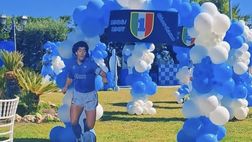 Prima Comunione da brividi: location tutta azzurra, il sogno di ogni tifoso