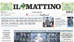 PRIMA PAGINA IL MATTINO OGGI: “Gioco di squadra”