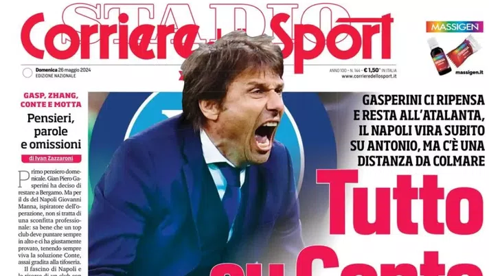 PRIMA PAGINA CORRIERE DELLO SPORT OGGI: “Tutto su Conte, serve uno stipendio alla Osi” - immagine 1