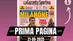 Prima pagina Gazzetta dello Sport: Milanone. Bel gioco e super Pulisic