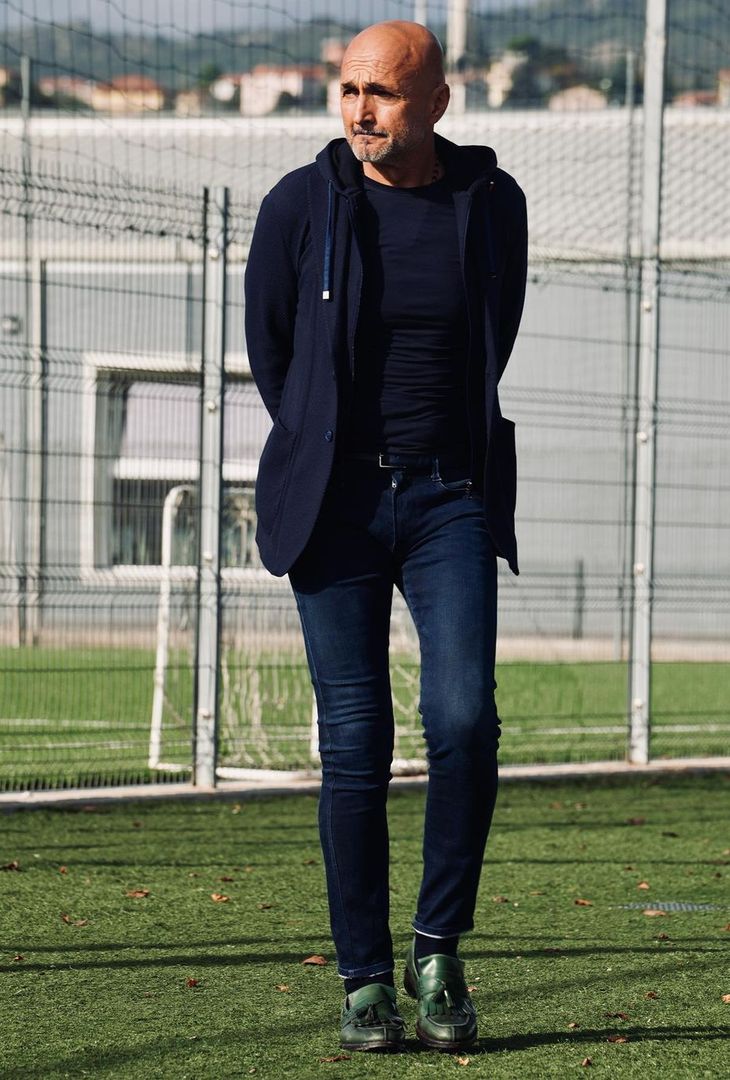 Il ct della Nazionale Luciano Spalletti ha assistito questo pomeriggio all’allenamento dei giallazzurri