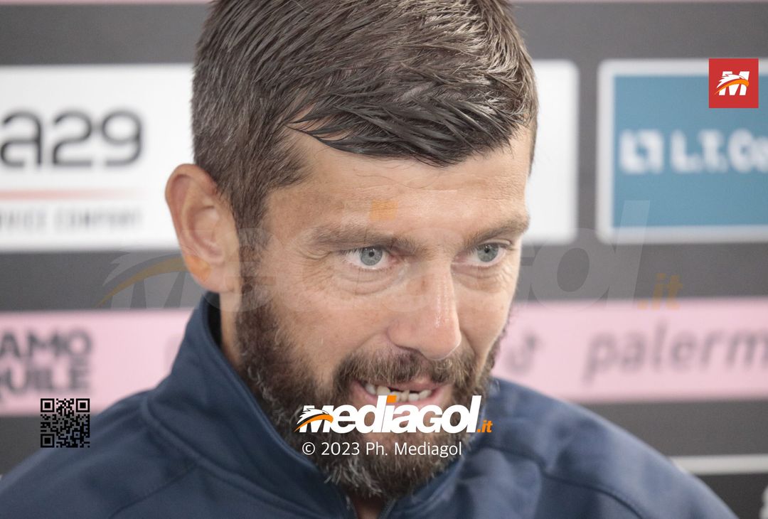 FOTO Palermo-Pinzolo 1-1, la gallery delle conferenze dei tecnici Corini e Donati - immagine 3