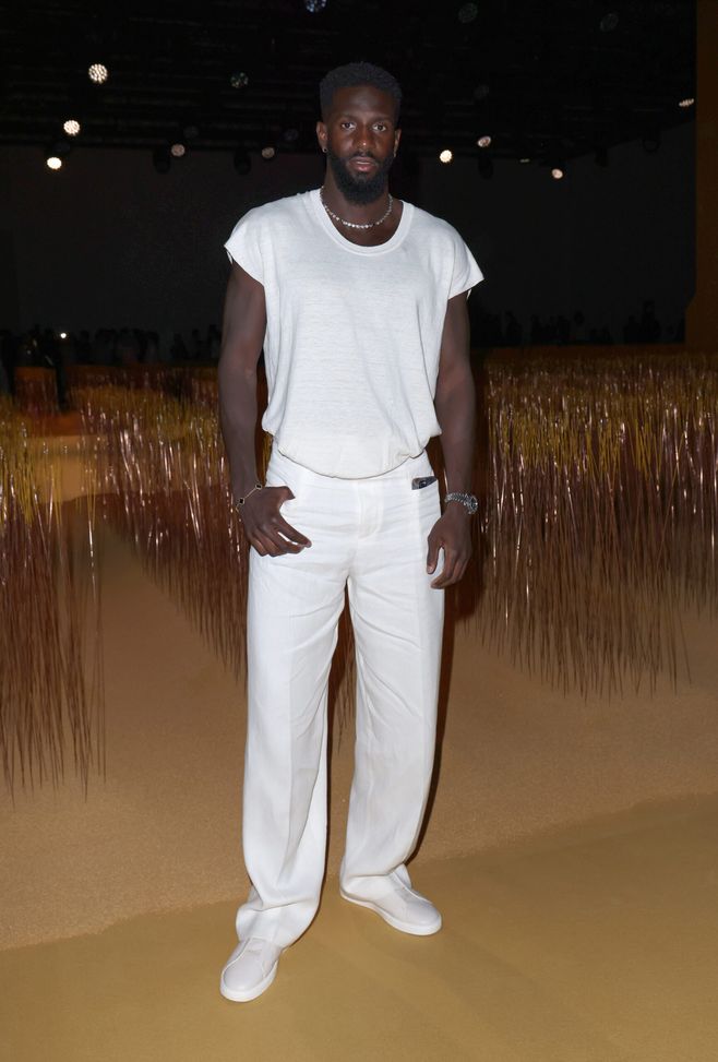 Tiemoué Bakayoko attends the Zegna fashion show during the Milan Menswear Spring/Summer 2025. (Photo by Pietro S. D'Aprano/Getty Images) Recife-Milan-Bakayoko--trasferimenti