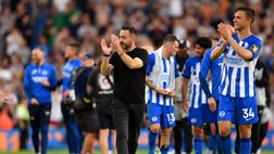 Il Brighton si gode il De Zerbi-ball: “Trenta passaggi, gol”