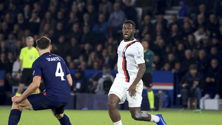 Yunus Musah AC Milan PSG-Milan 3-0 Champions League 2023-2024