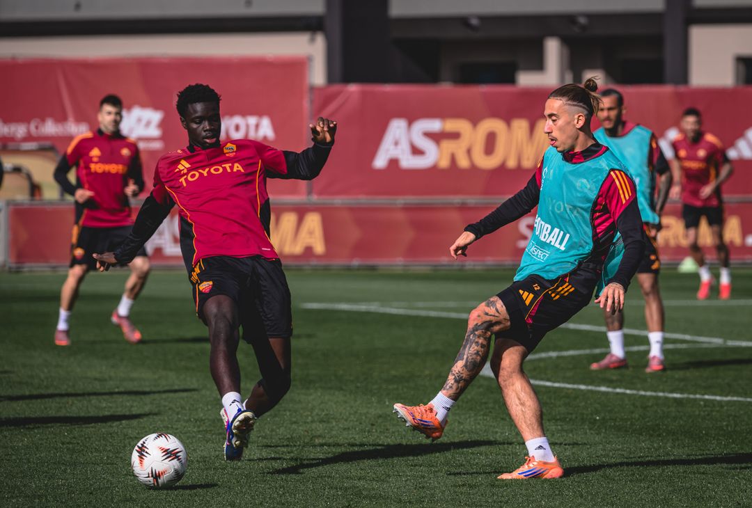 Trigoria, la rifinitura alla vigilia di Roma-Bologna – FOTO GALLERY - immagine 24