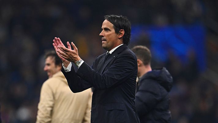 MILAN, ITALY - MAY 06: Head coach of FC Internazionale Milano Simone Inzaghi celebrates after the victory during the UEFA Champions League 2024/25 Semi Final Second Leg match between FC Internazionale Milano and FC Barcelona at Giuseppe Meazza Stadium on May 06, 2025 in Milan, Italy. (Photo by Mattia Ozbot - Inter/Inter via Getty Images) Torino-Inter 0-2, Inzaghi: “Avevo paura di una squadra organizzata come il Torino”- immagine 2