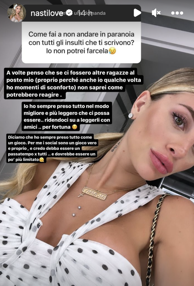 Chiara Nasti: “Insulti? Io ci rido su per fortuna. A volte penso che…”- immagine 2