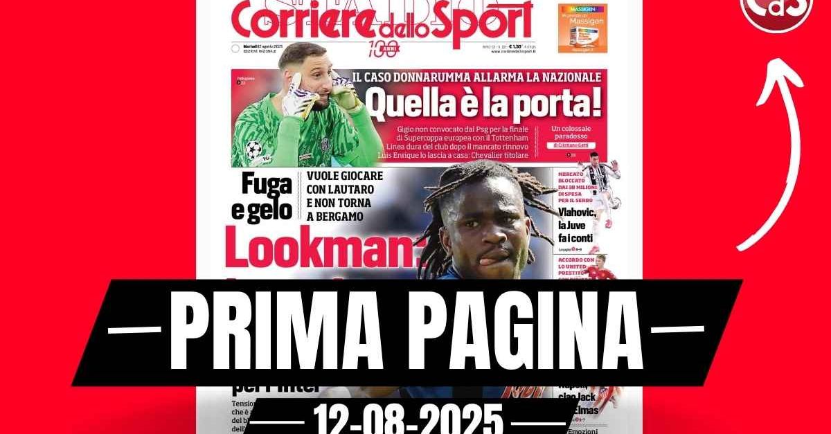 prima pagina corriere dello sport il milan prenota hojlund