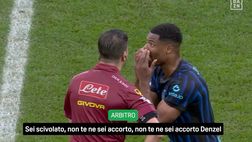 Inter-Atalanta, assurdo Manganiello a Dumfries: “Sei scivolato! Vai che avete ancora…”