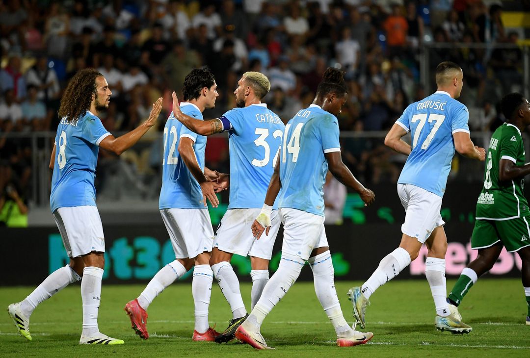 Guendouzi, Cancellieri, Cataldi, Noslin e Marusic