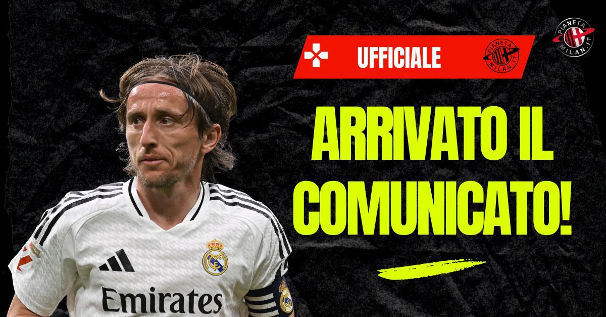 ufficiale modric 232 un nuovo giocatore del milan indosser224 la maglia numero 14