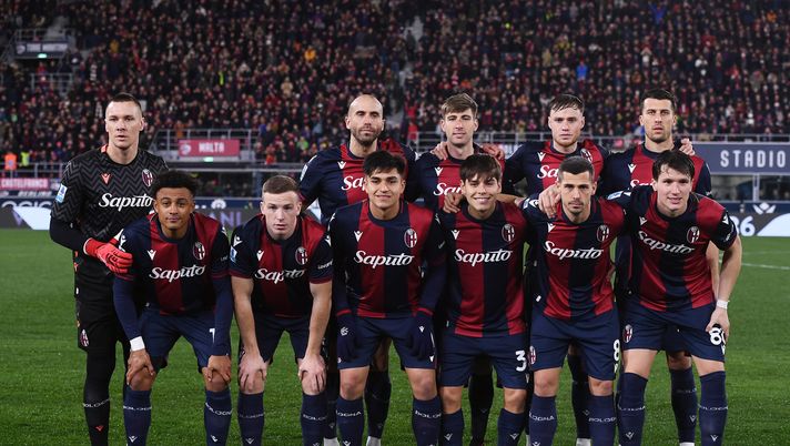 BOLOGNA, ITALY - FEBRUARY 27: Players of Bologna pose for a team photograph prior to the Serie A match between Bologna and AC Milan at Stadio Renato Dall'Ara on February 27, 2025 in Bologna, Italy. (Photo by Alessandro Sabattini/Getty Images) Carlino – Europa e Supercoppa: l’Empoli può valere oro- immagine 1