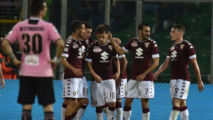 I festeggiamenti della squadra dopo il secondo gol di Ljajic a Palermo Le pagelle di Palermo-Torino 1-4: un Ljajic alla Meroni lucida un Toro da favola- immagine 1
