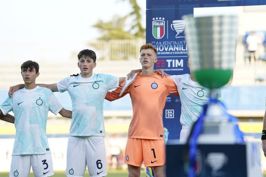 FERMO, ITALY - JUNE 24: Players of FC Internazionale lineup prior the U15 Serie A e B Final between Empoli and FC Internazionale on June 24, 2023 in Fermo, Italy. (Photo by Danilo Di Giovanni - FC Internazionale/Inter via Getty Images) Under 15, l’Inter è Campione d’Italia! Battuto in finale l’Empoli ai rigori- immagine 2