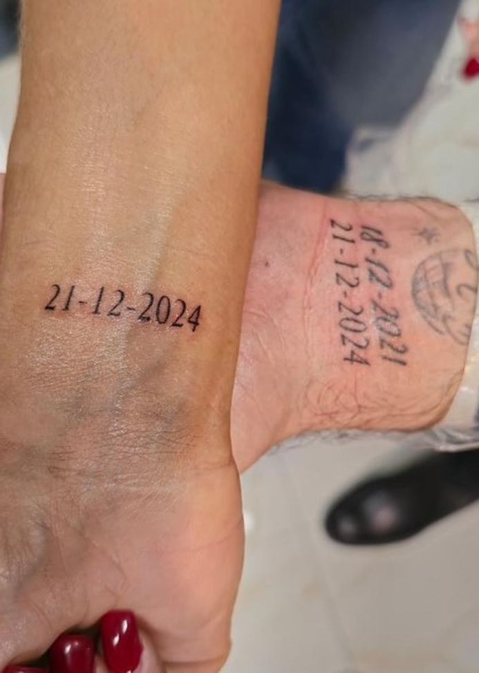 Guaccero-Pernice si tatuano la data della vittoria alla finale di Ballando- immagine 2