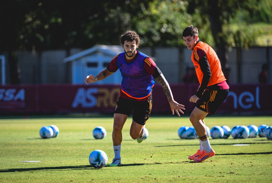 Trigoria, la seduta di allenamento sotto gli occhi di Friedkin – FOTO GALLERY - immagine 27