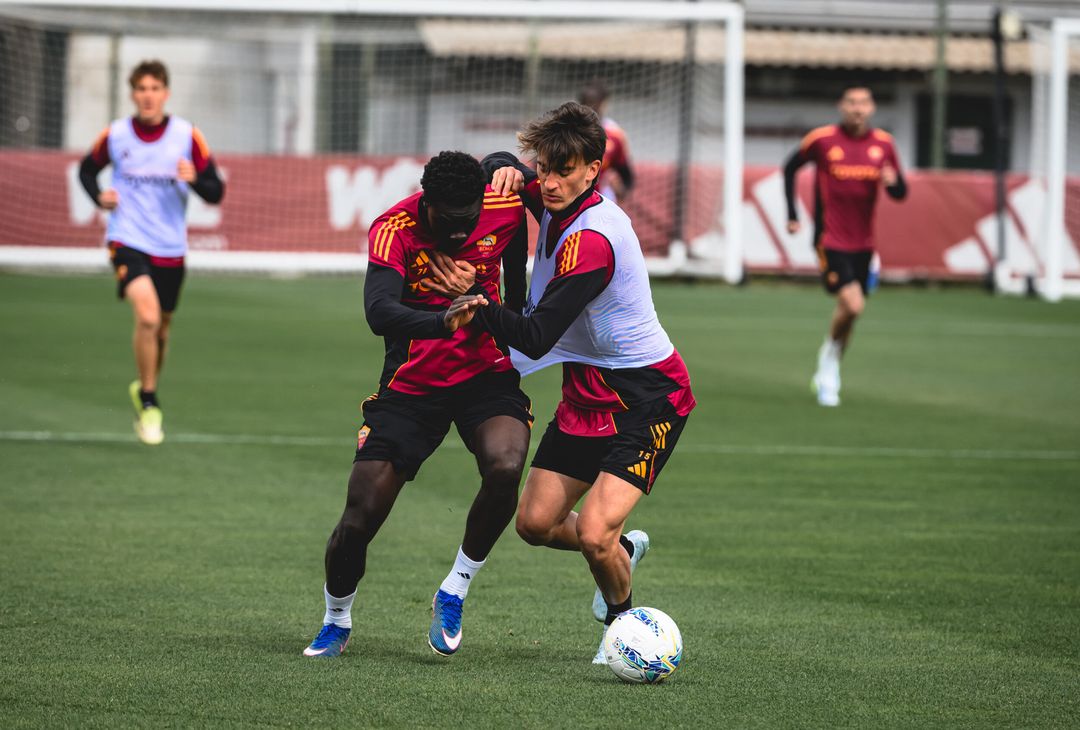 Verso Inter-Roma: l’allenamento dei giallorossi, c’è Soulé – FOTO GALLERY - immagine 4