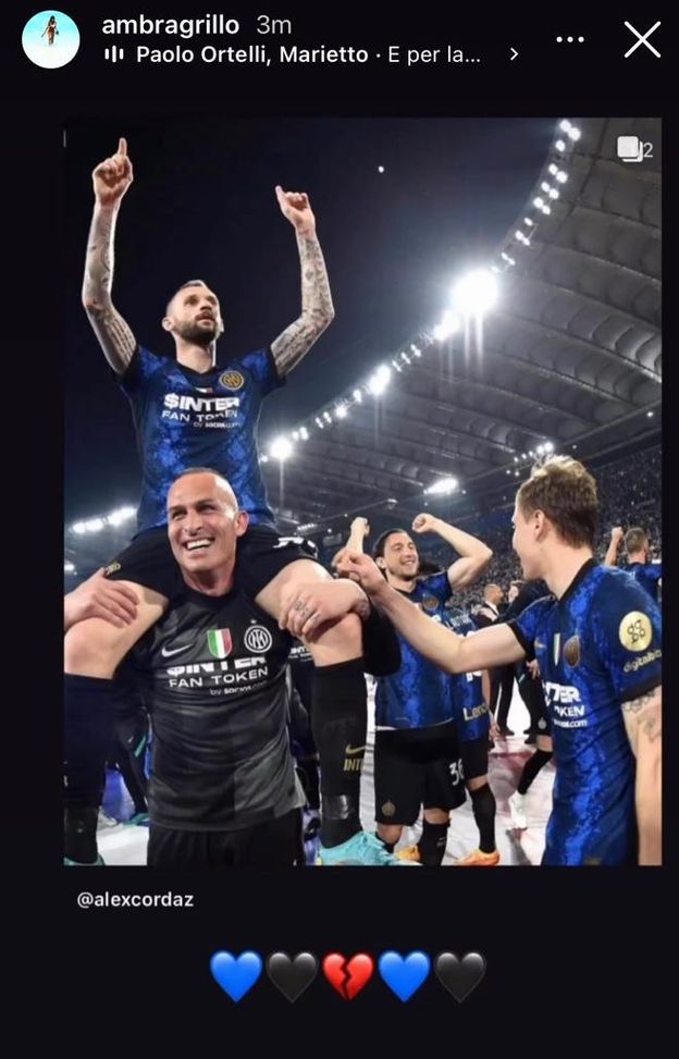 Lady Cordaz ha già nostalgia dell’Inter: il post sui social con il compagno speciale di Alex- immagine 2