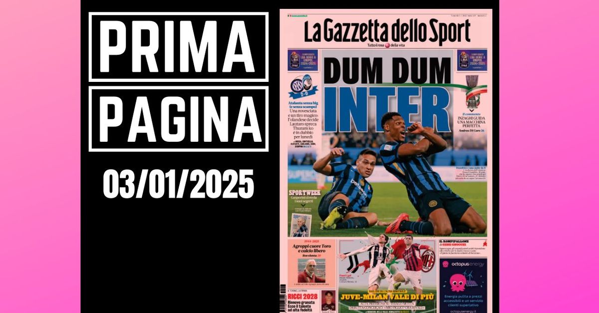 Prima pagina Gazzetta dello Sport: Juventus Milan, vale di più