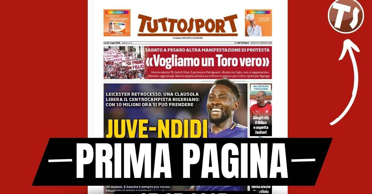 Prima pagina Tuttosport: “Allegri rifà il Milan e aspetta Jashari” Prima pagina Tuttosport: “Allegri rifà il Milan e aspetta Jashari”