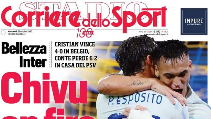 Il Napoli sui media: le prime pagine dei quotidiani di oggi- immagine 1