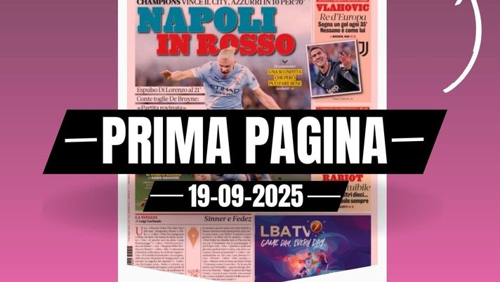 Prima pagina Gazzetta dello Sport: Rabiot, l'insostituibile del Milan e di Allegri