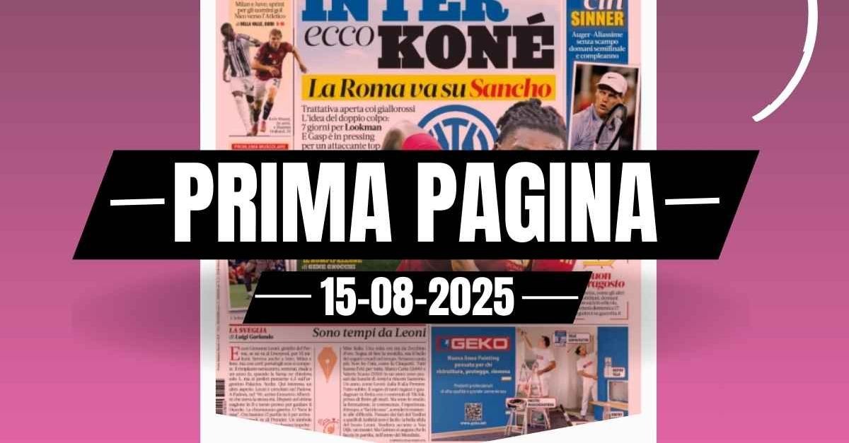 prima pagina gazzetta dello sport milan hojlund per la prima