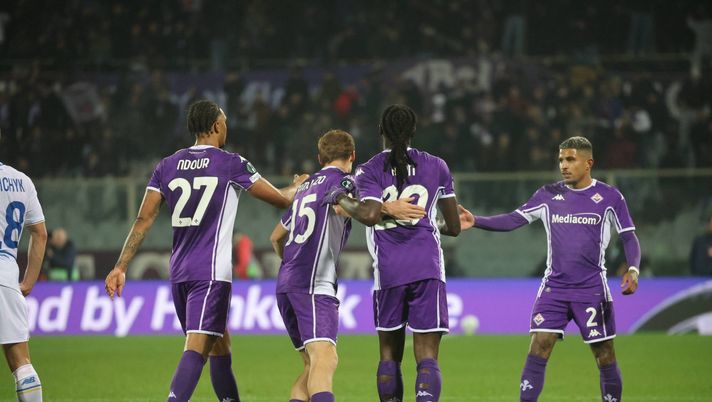 GERMOGLI PH: 11 DICEMBRE 2025 FIRENZE STADIO ARTEMIO FRANCHI CONFERENCE LEAGUE FIORENTINA VS DINAMO KIEV NELLA FOTO GOL ESULTANZA KEAN Tuttosport s’interroga: “La Conference League non rischia d’essere un impiccio?” - immagine 1