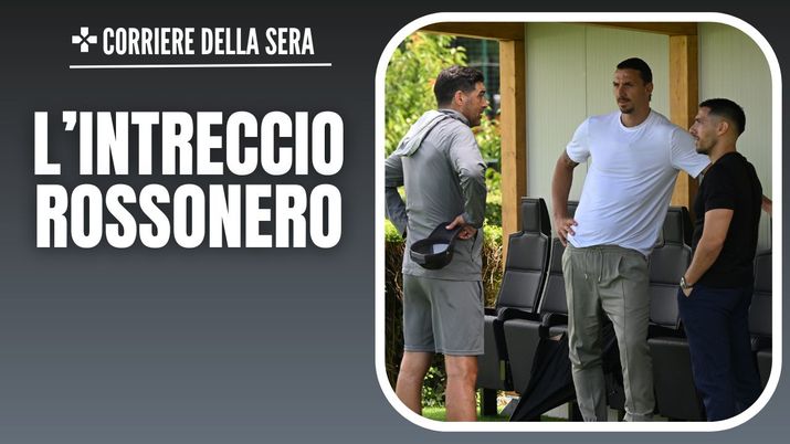 Paulo Fonseca, Zlatan Ibrahimovic e Geoffrey Moncada 28/07/2024 PianetaMilan.it