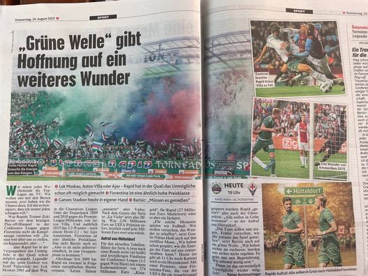 FOTO VN – Il Rapid si carica: “Onda verde per battere la Fiorentina”- immagine 6