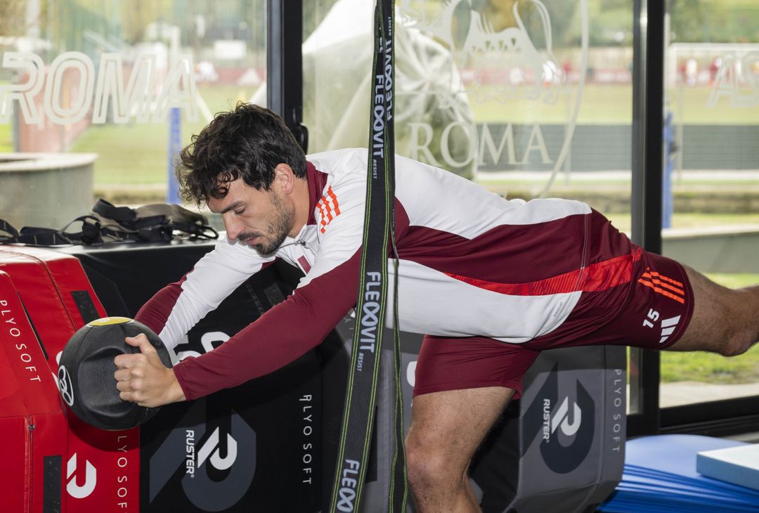 Trigoria, l’allenamento della squadra in palestra in vista del Parma – FOTO GALLERY - immagine 12