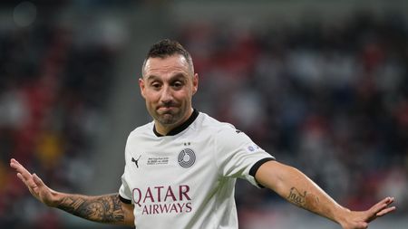 DOHA, QATAR - DECEMBER 18: Santi Cazorla of Al Sadd in action during the Emir Cup Final between Al Sadd and Al Arabi at Al Rayyan Stadium on December 18, 2020 in Doha, Qatar. (Photo by Simon Holmes/Getty Images)