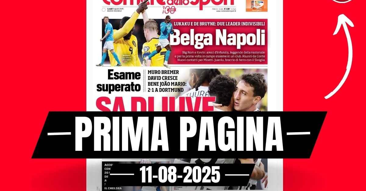prima pagina corriere dello sport il milan prende de winter