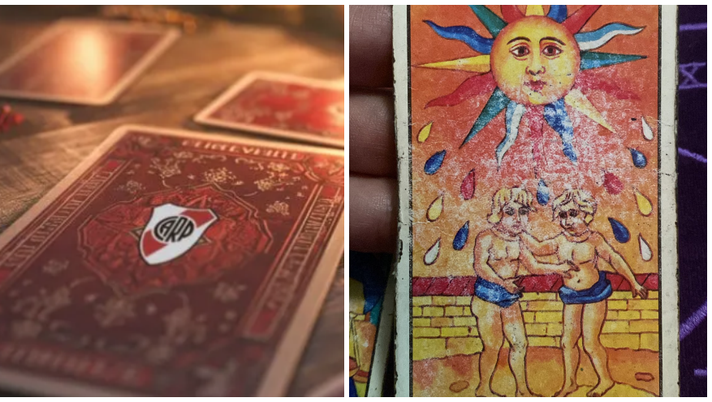 Collage di foto tratte da Tyc Sports e account X CAN Tarot