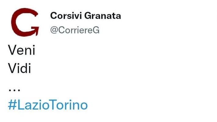 Lazio-Torino 0-1, le reazioni social: “Veni, Vidi, Ilic…” - immagine 1