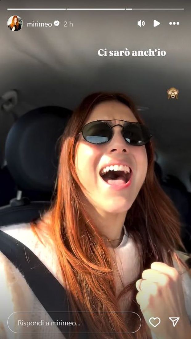 Instagram @mirimeo Sanremo 2025, Miriam Leone in viaggio in auto sulle note di Al Bano e Romina- immagine 2