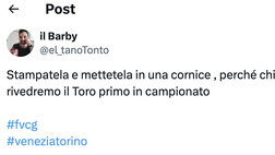 Venezia-Torino 0-1, Le reazioni social: “Chissà quando mai rivedremo il Toro primo in campionato”