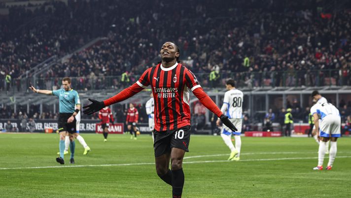 Rafael Leao AC Milan Milan-Sassuolo 6-1 Coppa Italia 2024-2025