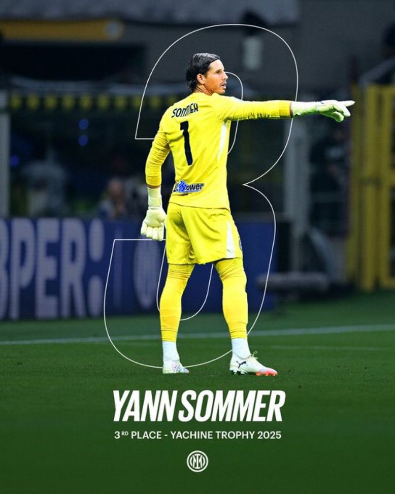 Sommer terzo al premio Yachine 2025, l’Inter: “Anche quest’anno tra i migliori”- immagine 2