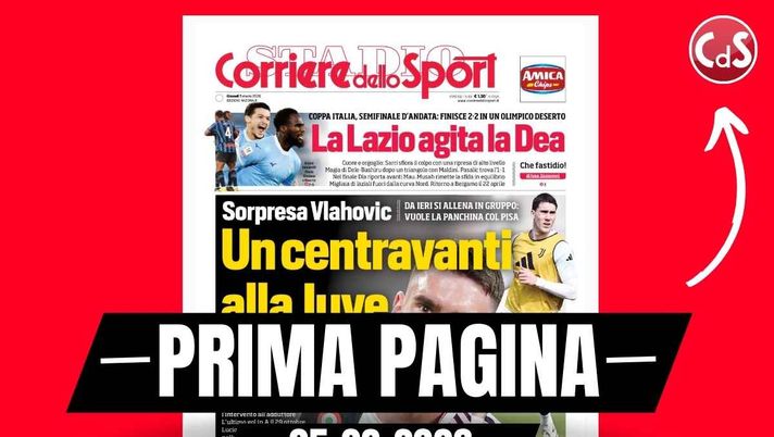 Prima pagina Corriere dello Sport: 'Real Madrid, soluzione Allegri. Florentino Pérez lo corteggia da 7 anni'