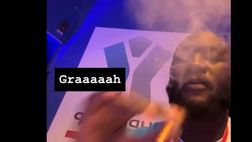 VIDEO / Supercoppa al Napoli, Lukaku festeggia col sigaro