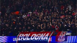 A Birmingham lo striscione per Bologna alluvionata