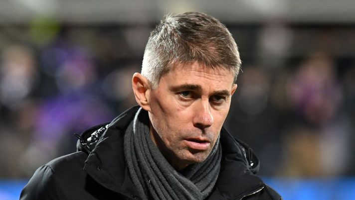 FLORENCE, ITALY - MARCH 04:Frederic Massara of AC Milan looks on during the Serie A match between ACF Fiorentina and AC MIlan at Stadio Artemio Franchi on March 04, 2023 in Florence, Italy. (Photo by Alessandro Sabattini/Getty Images) Juve, da Massara a Diego Lopez: ecco i candidati per il ruolo di ds secondo Moretto - immagine 1